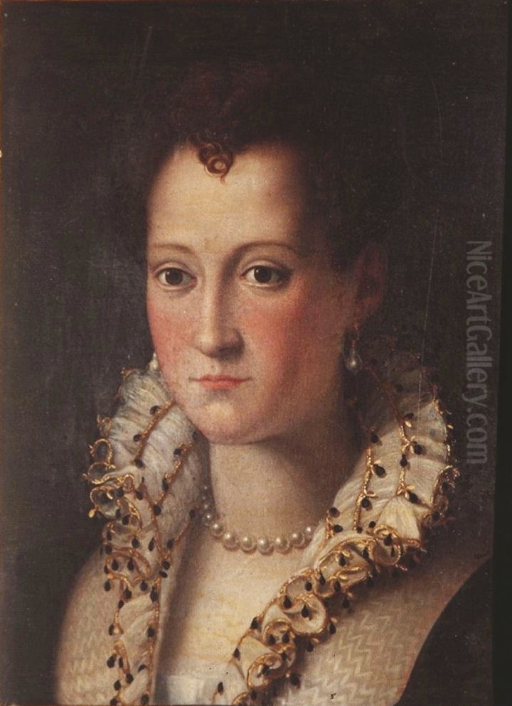 Ritratto di gentildonna Oil Painting by Alessandro Allori