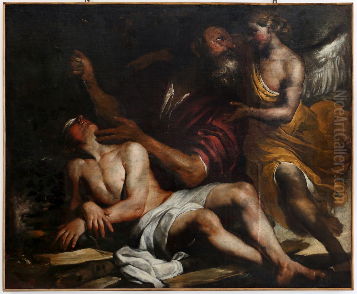Sacrifice of Isaac Oil Painting by Orazio De Ferrari