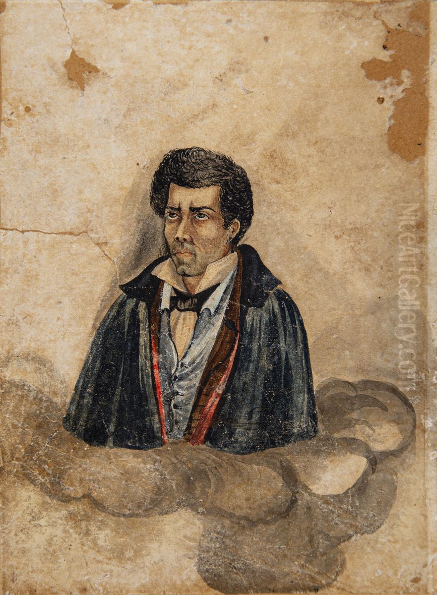 Thomaz da Silva Dutra, pai de Miguelzinho Dutra Oil Painting by Miguelzinho Dutra