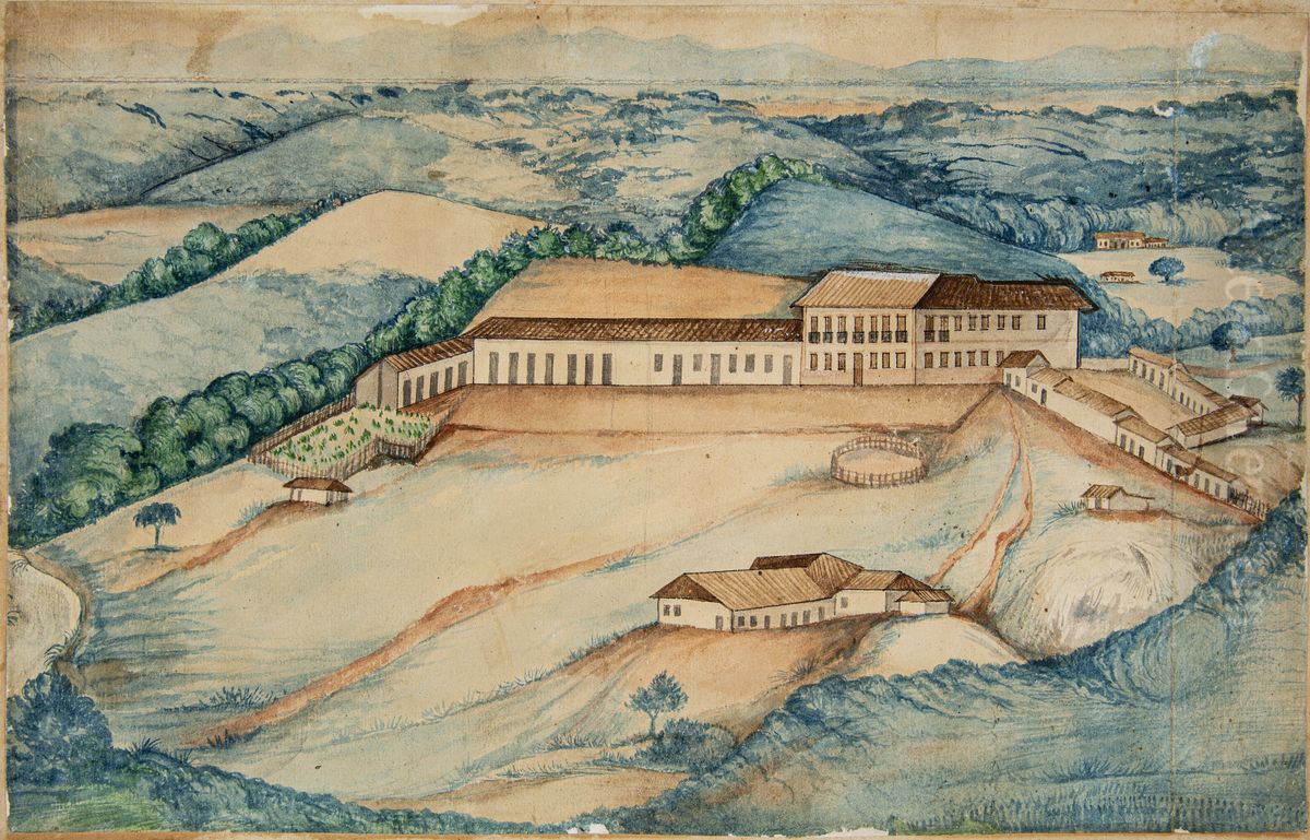 Fazenda nao identificada Oil Painting by Miguelzinho Dutra