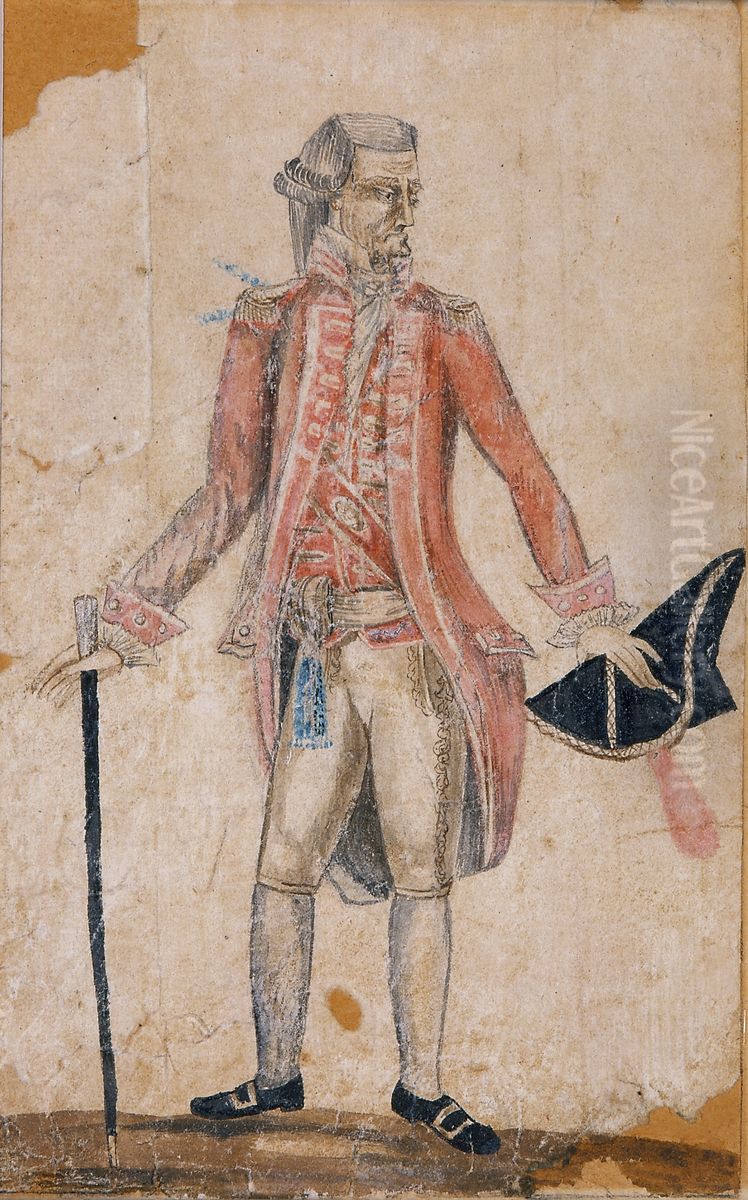 Capitao-mor de Itu, Vicente da Costa Taques Goes e Aranha Oil Painting by Miguelzinho Dutra