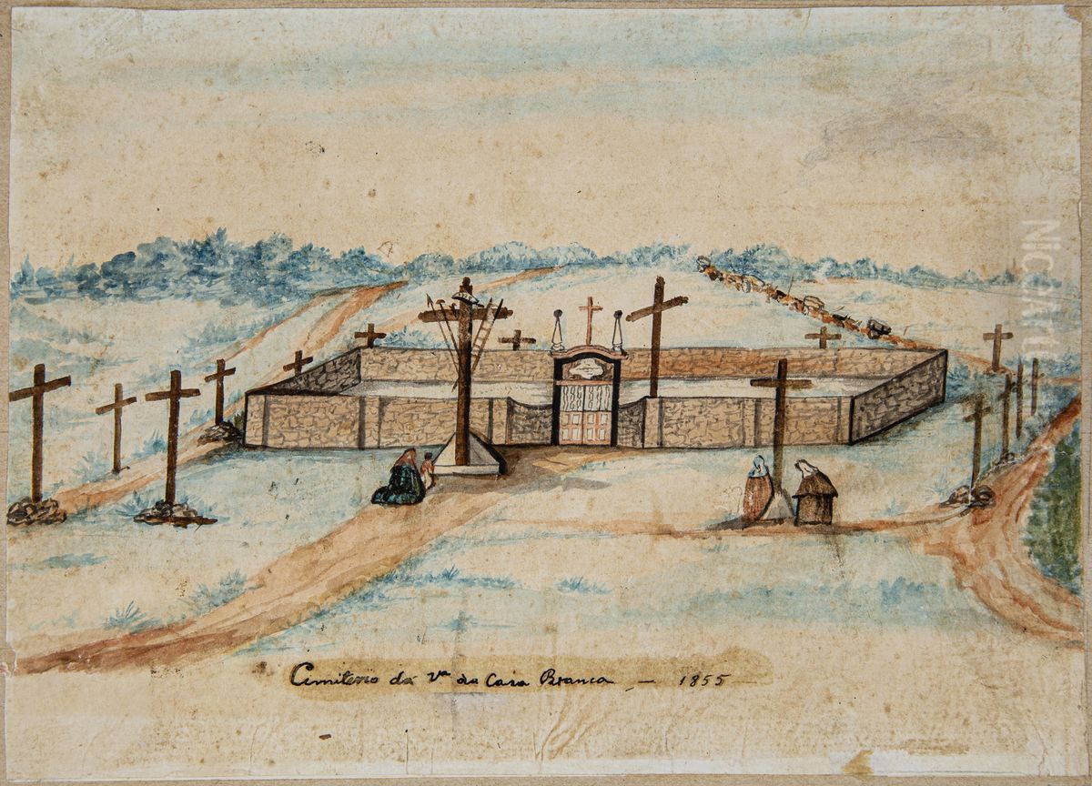 Cemiterio de Casa Branca Oil Painting by Miguelzinho Dutra