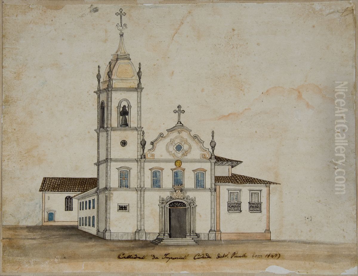 Catedral em Sao Paulo Oil Painting by Miguelzinho Dutra