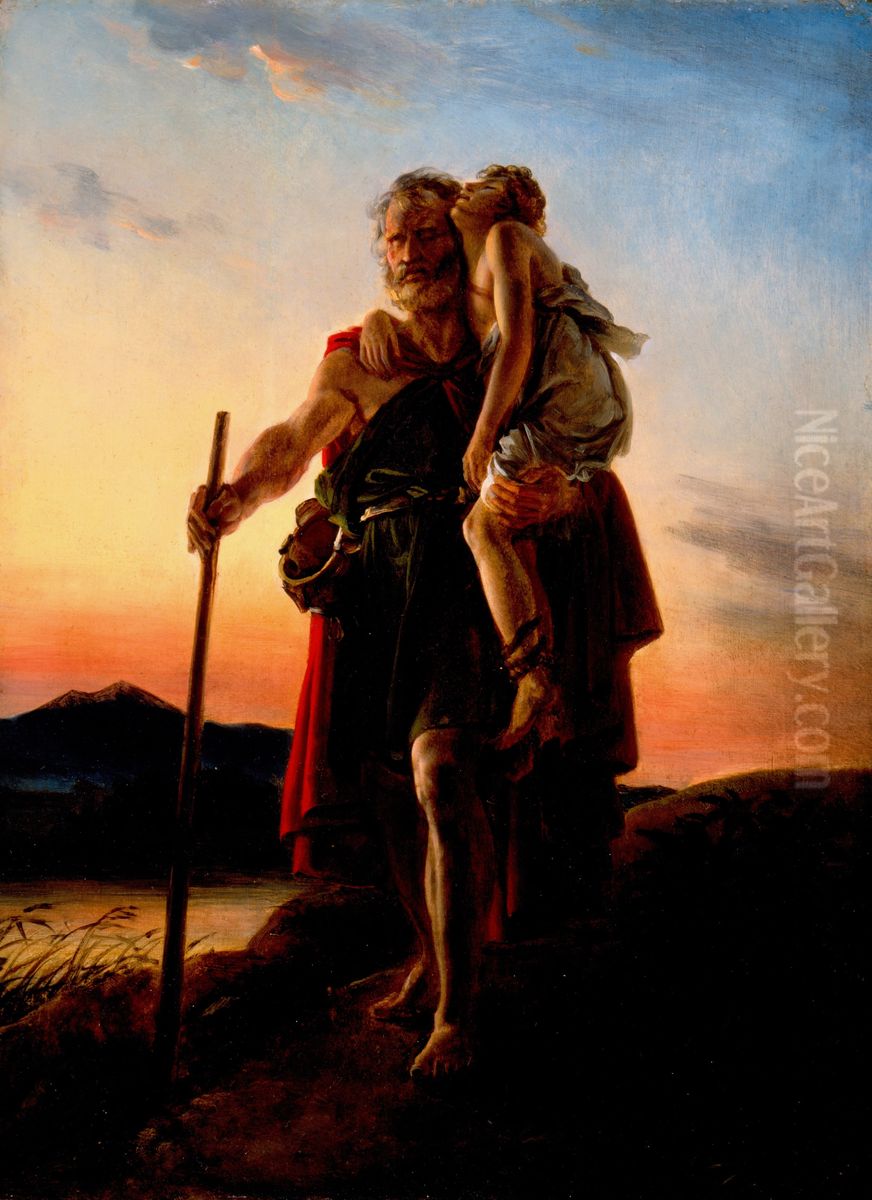 Belisarius Oil Painting by Francois Gerard