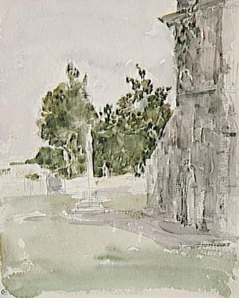 Chapel of Saint Margareth Oil Painting by Eugene Louis Boudin