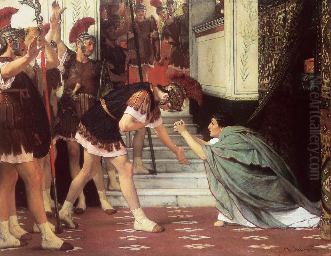 Proclaiming Claudius Emperor Oil Painting by Lawrence Alma-Tadema
