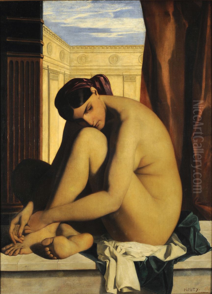 En el bano. Oil Painting by Dominique Papety