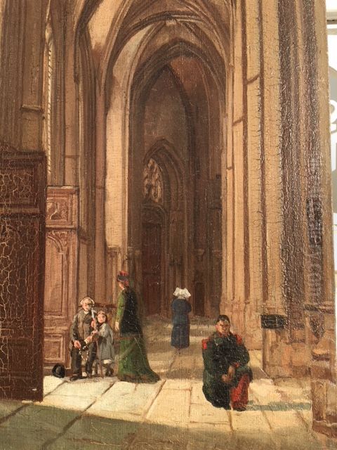 En visite a la cathedrale Oil Painting by Gabriel Martin