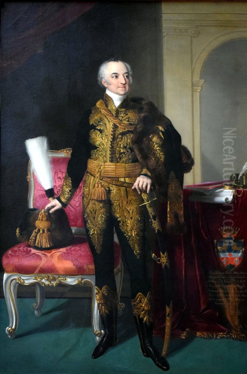 Portrait of Baron Janos Malonyay Oil Painting by Johann Ender