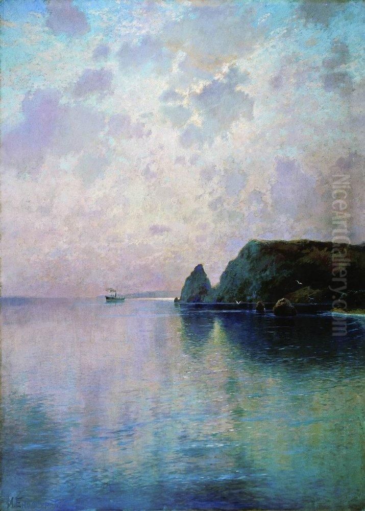 St. George's Cathedral in the Crimea (Cape Fiolent). Oil Painting by Ivan Yendogurov