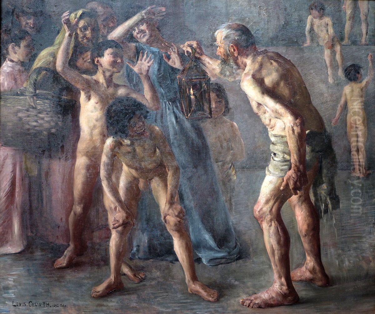 Diogenes Oil Painting by Lovis (Franz Heinrich Louis) Corinth