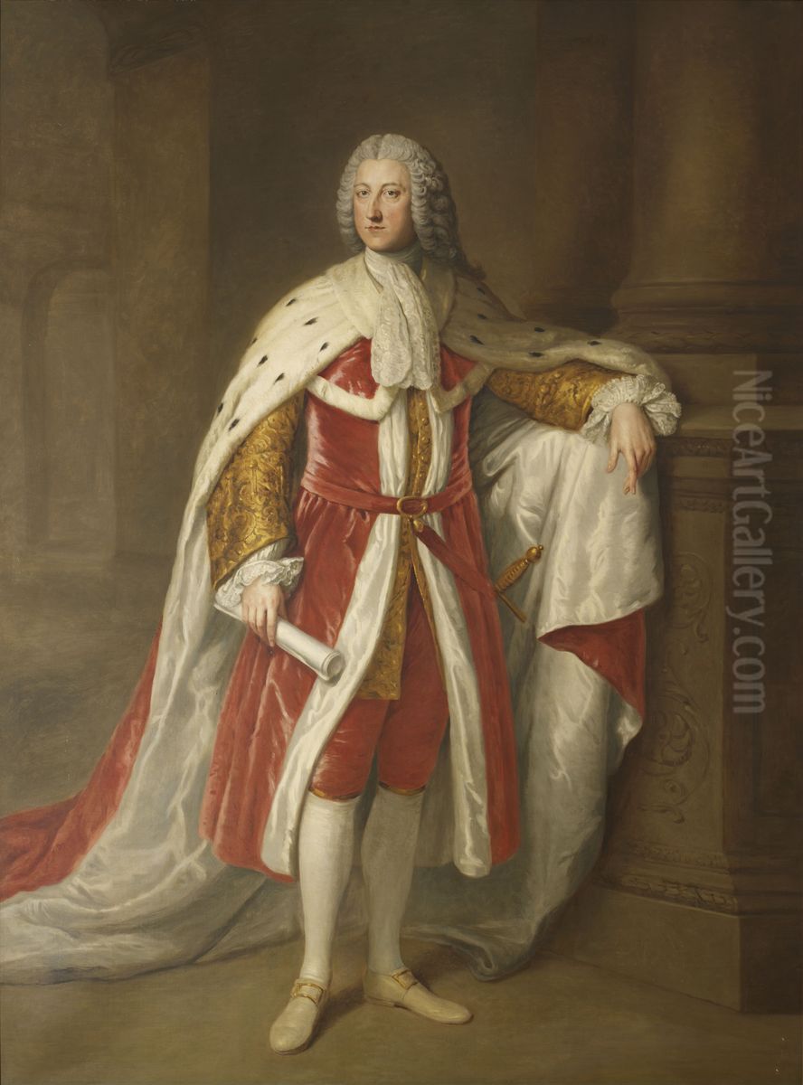 William Pitt, 1st Earl of Chatham (1708-1778), Prime Minister Oil Painting by William Hoare