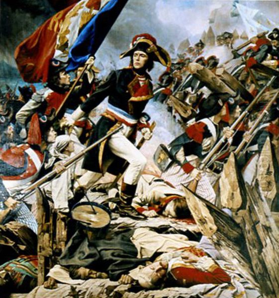 Le general Hoche a la bataille de Quiberon en 1795 Oil Painting by Charles Porion
