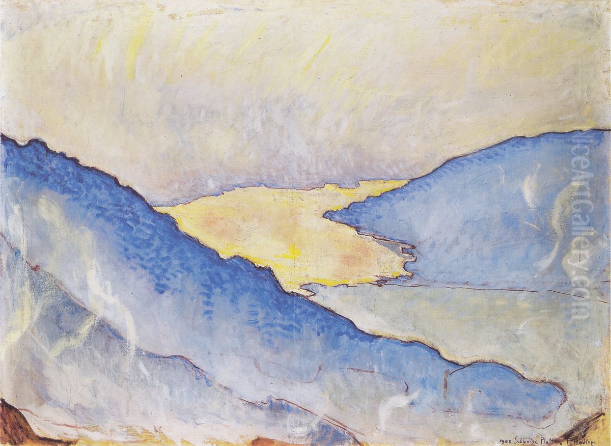Abendnebel am Thunersee Oil Painting by Ferdinand Hodler