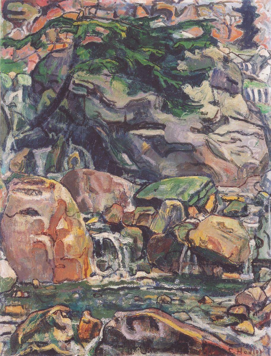 Bergbach bei Beatenberg Oil Painting by Ferdinand Hodler