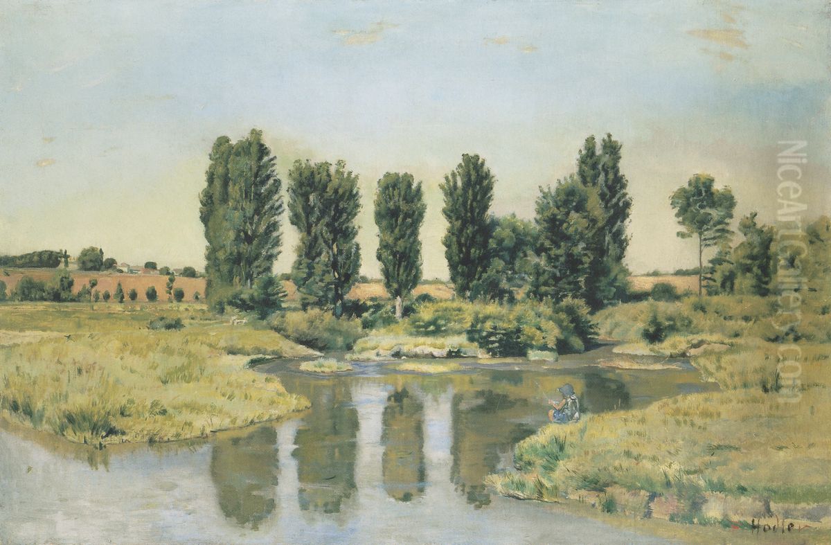 Les Pedits Lacs Oil Painting by Ferdinand Hodler