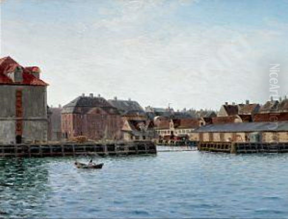 Asiatisk Plads in Copenhagen, Denmark Oil Painting by Holger Lubbers