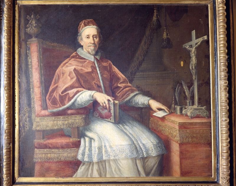 Portrait of Pope Clement IX Oil Painting by Carlo Maratta or Maratti