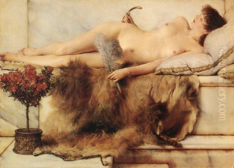 Dans le Tepidarium Oil Painting by Herbert James Draper