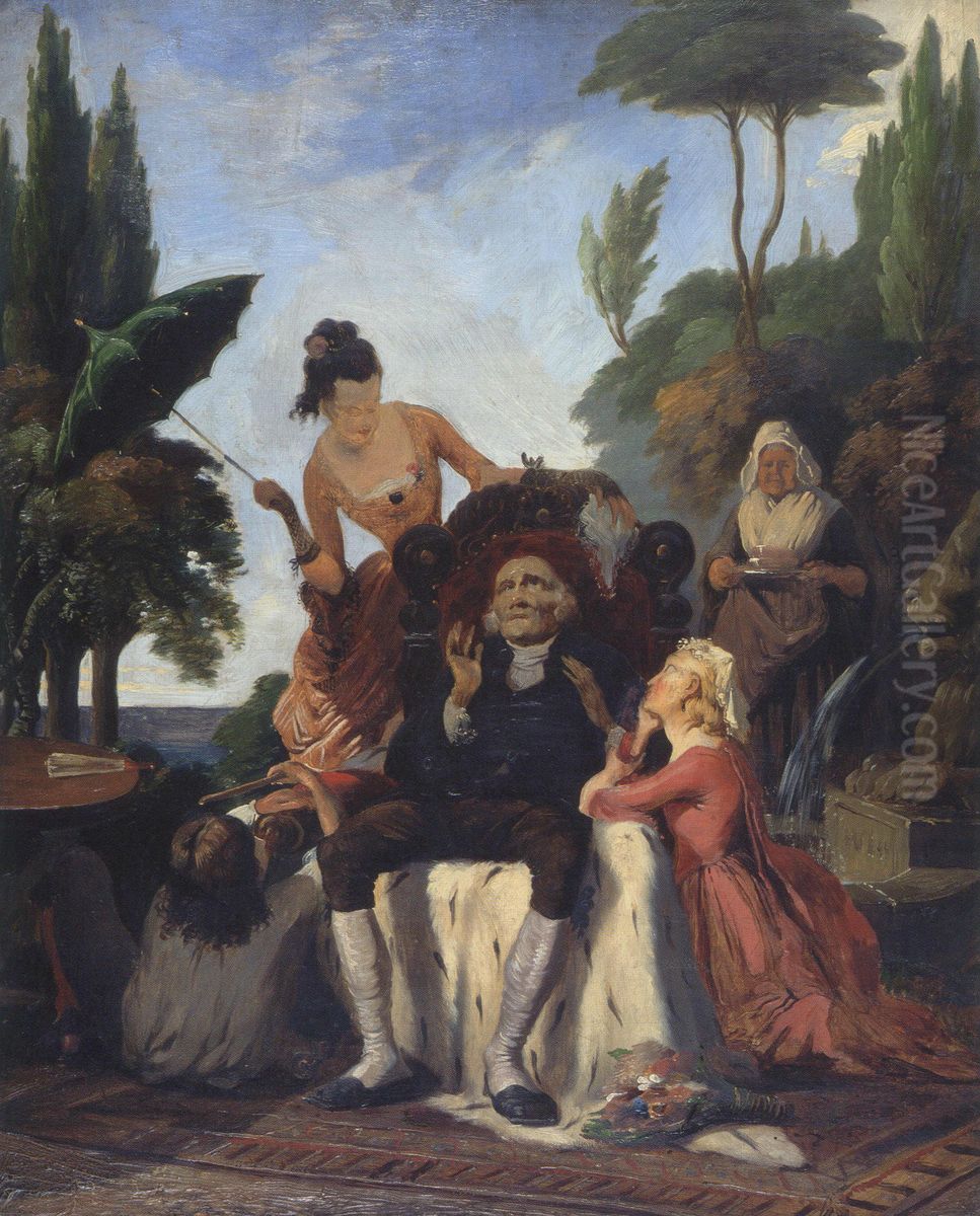 Dr. Primrose Oil Painting by Ford Madox Brown