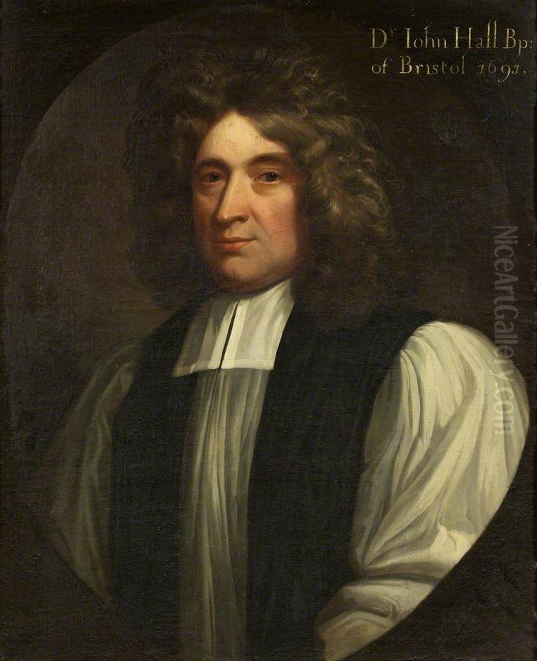 Dr John Hall(1633-1710), Bishop of Bristol Oil Painting by Unidentified painter