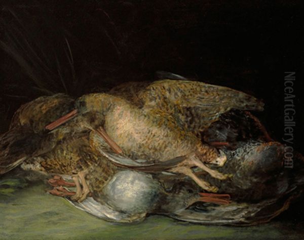 Still Life with Woodcocks Oil Painting by Francisco Goya Fuendetodos
