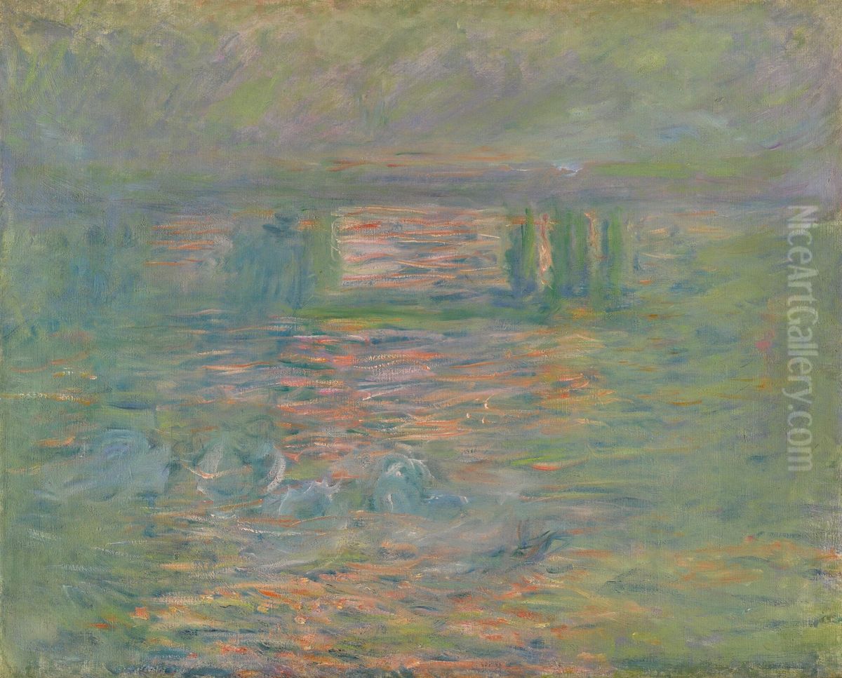 Charing Cross Bridge Oil Painting by Claude Oscar Monet