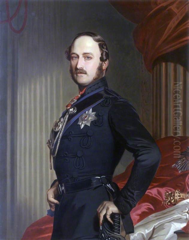 Prince Albert (1819-1861) Oil Painting by Franz Xavier Winterhalter