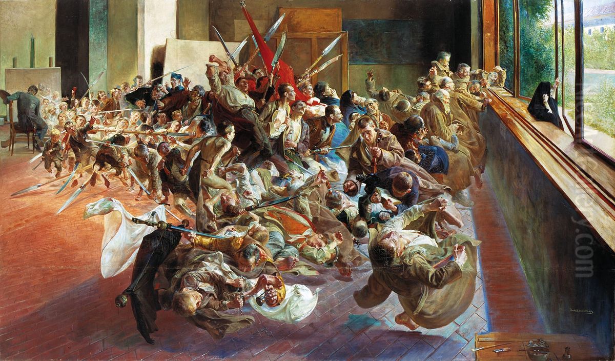 Melancholia Oil Painting by Jacek Malczewski