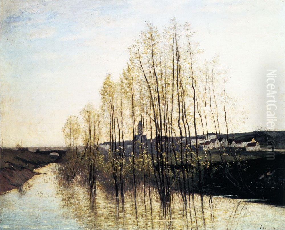 Flordlandskap Oil Painting by Carl Fredrik Hill