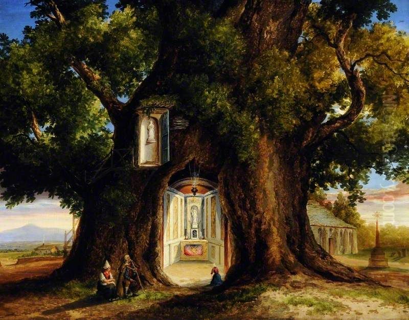 The Chapel in the Oak Oil Painting by unknown