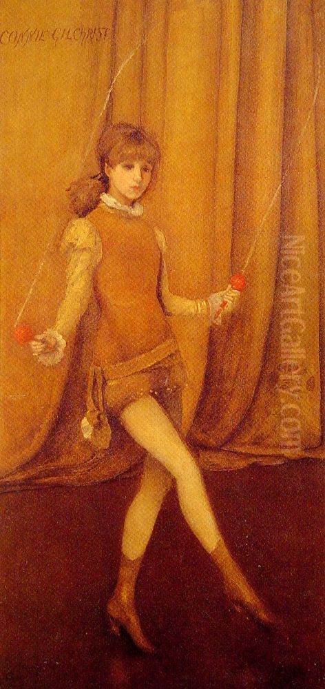 Harmony in Yellow and Gold Oil Painting by James McNeill Whistler