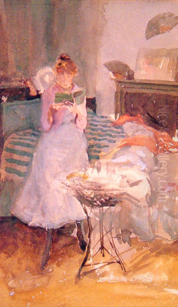 Pink Note The Novelette Oil Painting by James McNeill Whistler