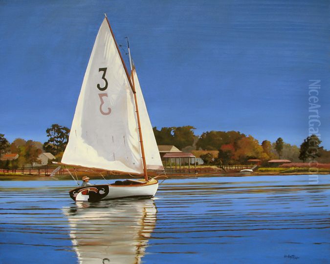 White Swan Oil Painting by William Armstrong