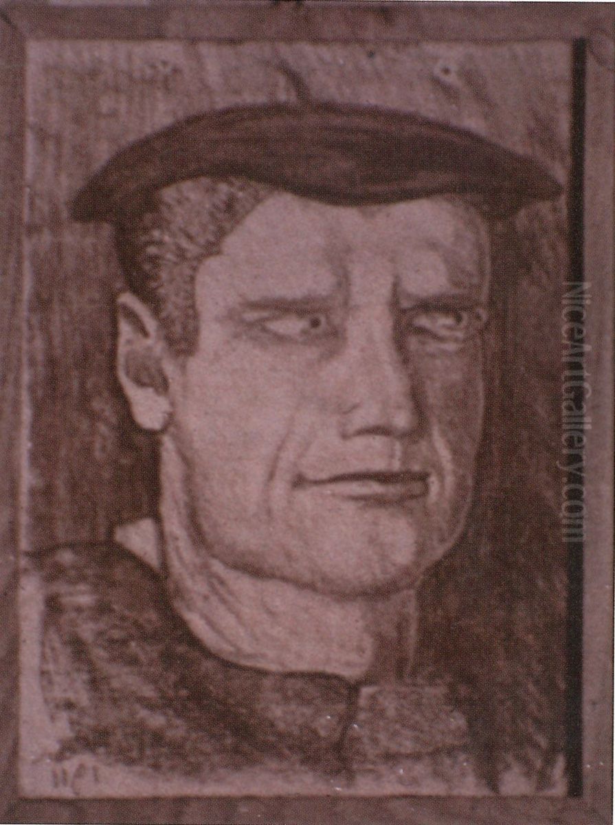 Male portrait Oil Painting by Stanislaw Ignacy Witkiewicz (Witkacy)