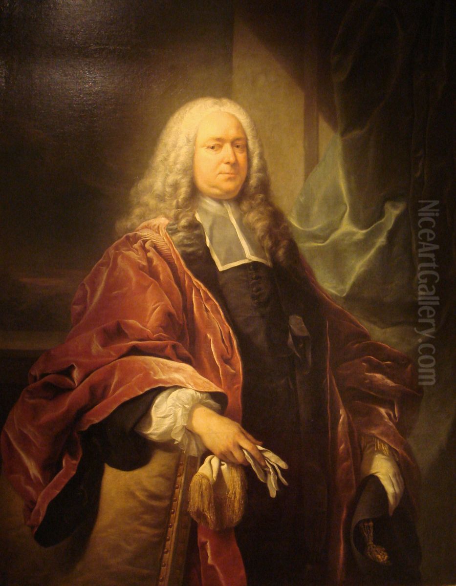 Michel-Etienne Turgot Oil Painting by Louis-Michel Van Loo