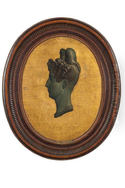 Portrait de la reine Marie-Amelie Oil Painting by Jean Auguste Dominique Ingres