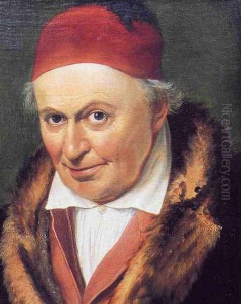 Portrait of Joseph Anton Koch Oil Painting by Johann Michael Wittmer