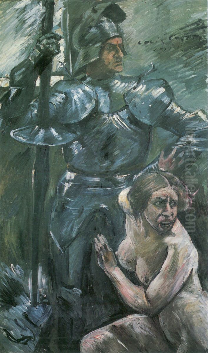 Im Schutze der Waffen Oil Painting by Lovis (Franz Heinrich Louis) Corinth