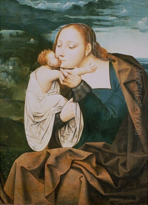 Madonna and Child Oil Painting by Master of the Mansi Magdalen