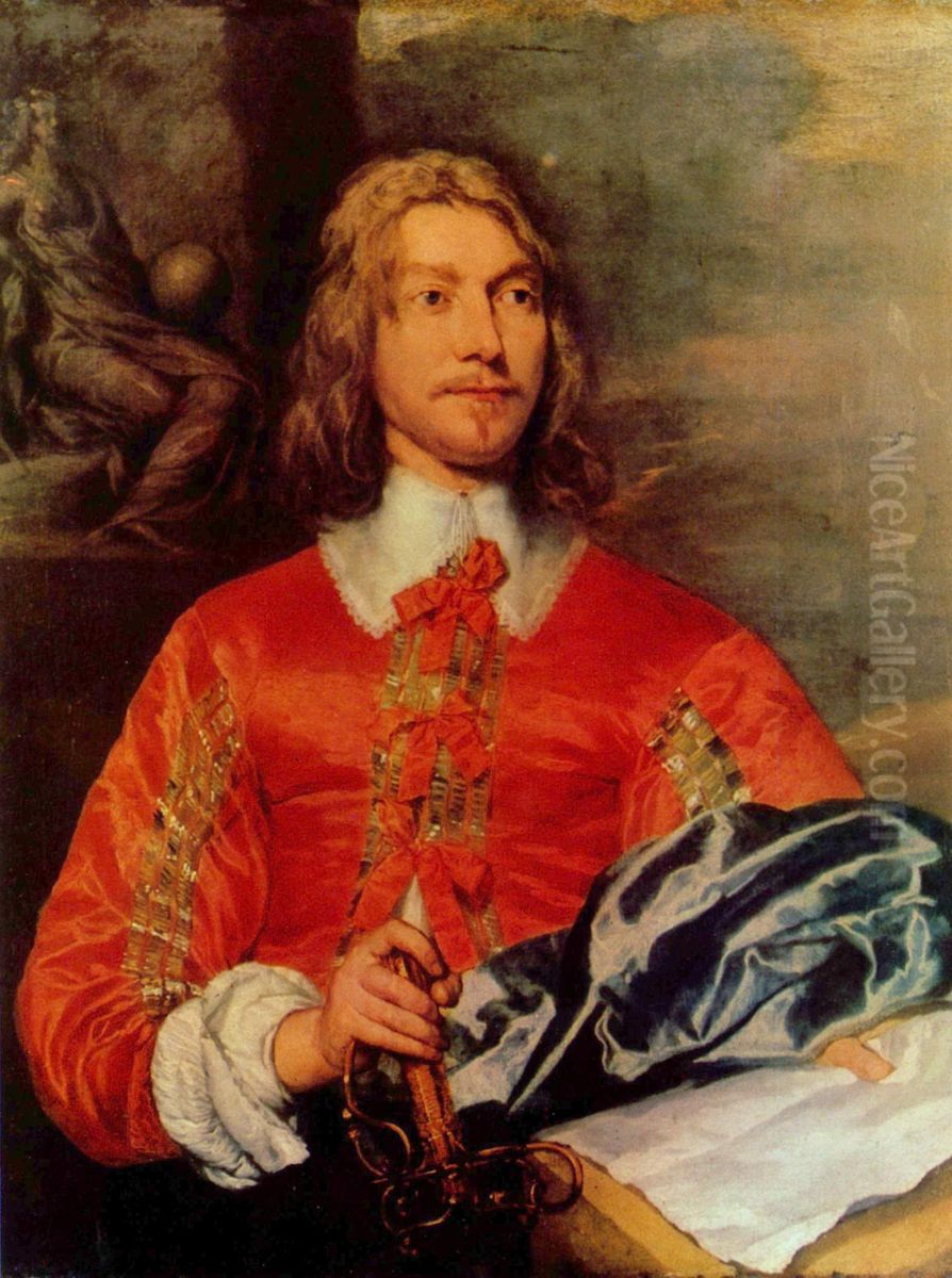 Portrat eines Marineoffiziers Oil Painting by William Dobson
