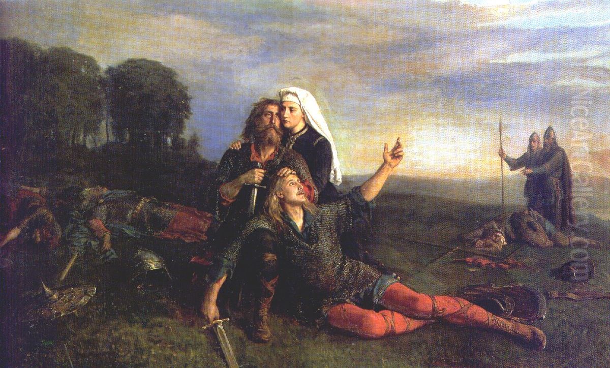 Fornalder Oil Painting by Peter Nicolai Arbo