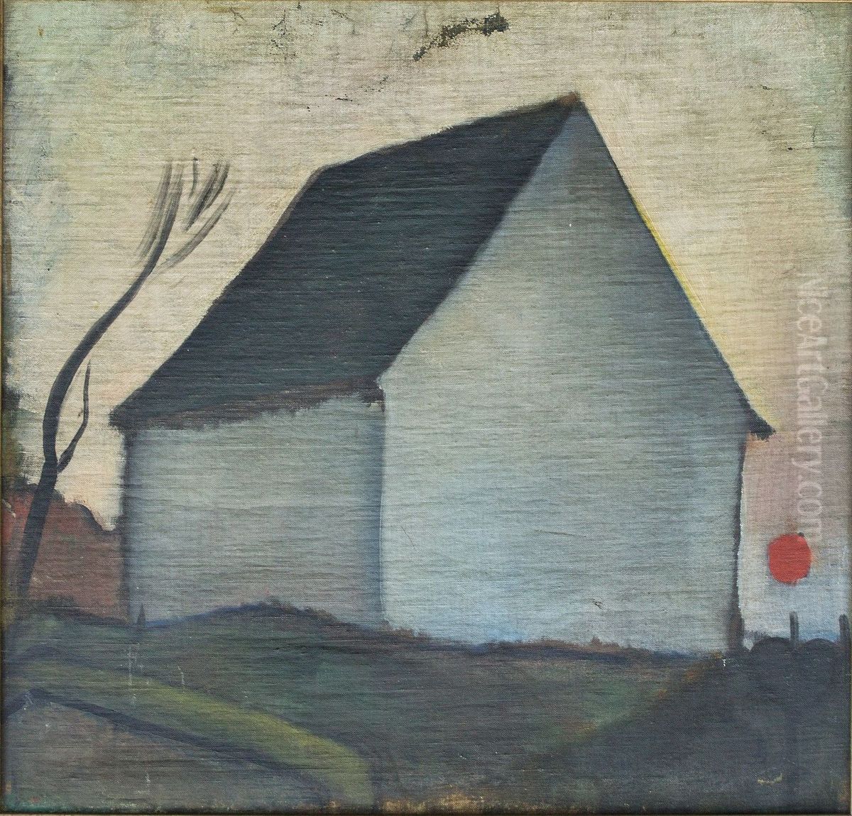 Rolso Chapel, Mols, Denmark Oil Painting by Immanuel Ibsen
