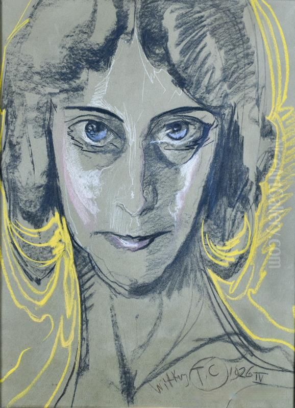 Portrait of Maria Kasprowicz Oil Painting by Stanislaw Ignacy Witkiewicz (Witkacy)