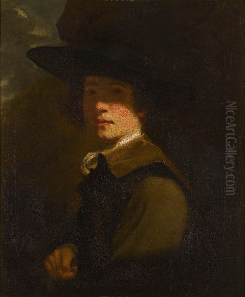Self Portrait Oil Painting by Of Sir Joshua Reynolds