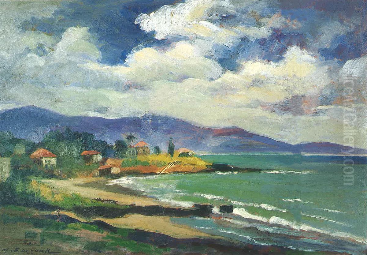 Dbaye. Oil Painting by Moustafa Farroukh