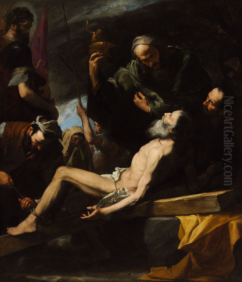 Martirio de San Andres. Oil Painting by Jusepe de Ribera