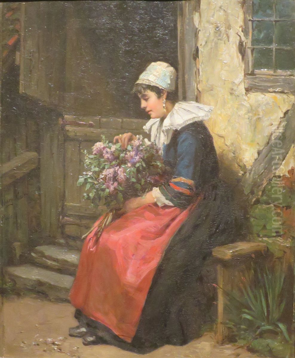 The Beauty Oil Painting by Henry Mosler