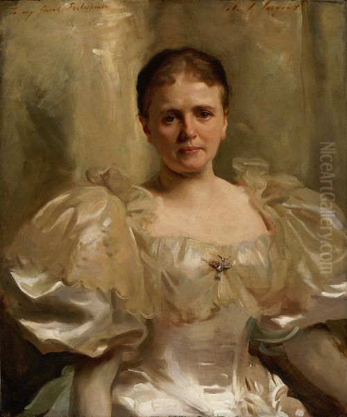 Louise Weiland Shakespeare (Mrs. William Shakespeare) Oil Painting by John Singer Sargent