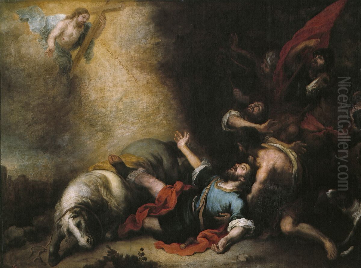 La conversion de San Pablo Oil Painting by Bartolome Esteban Murillo